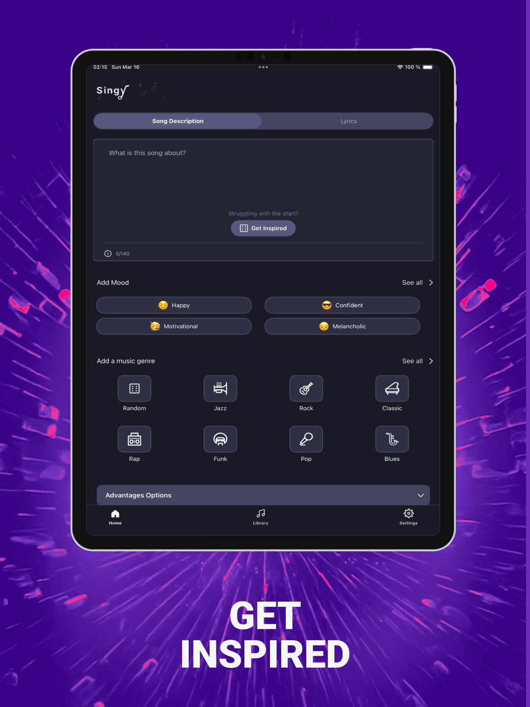Singy screen 2